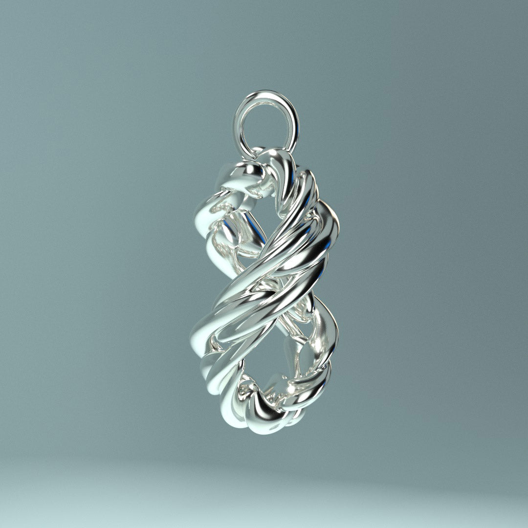 Pendant "twisted chainlink"