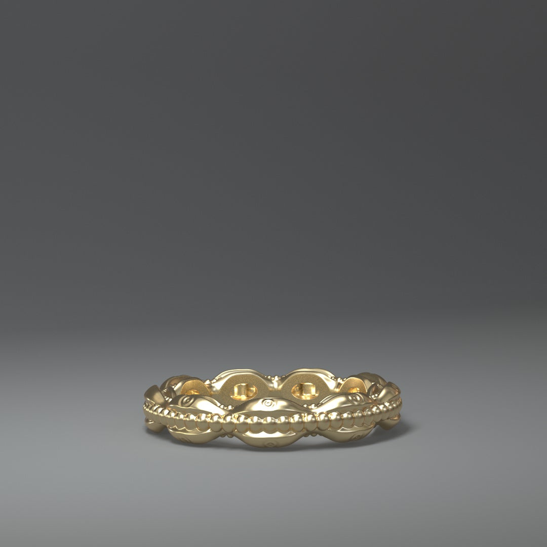 Ring "New Barock" 14 Karat Gold (585) - TOJOMI