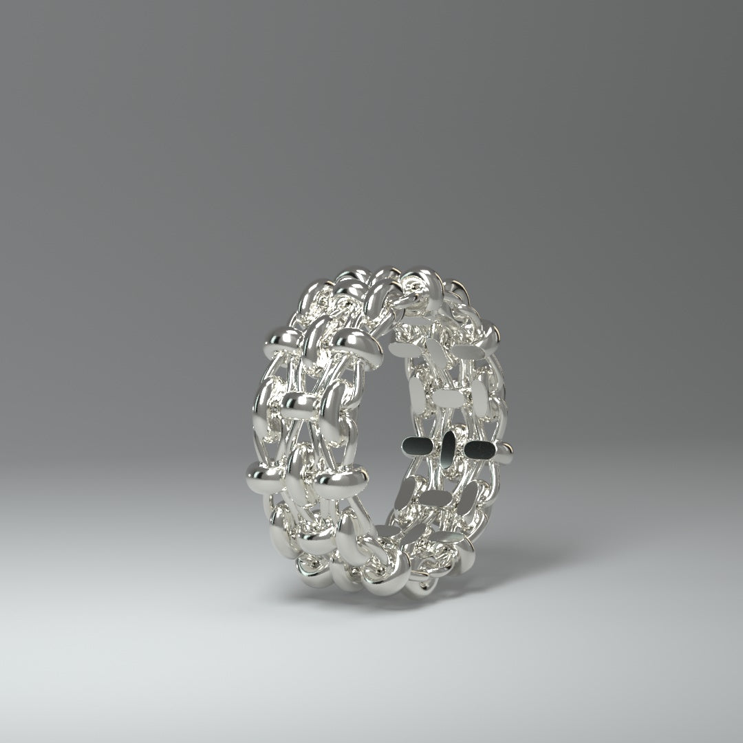Bandring Silber | FLECHTWERK