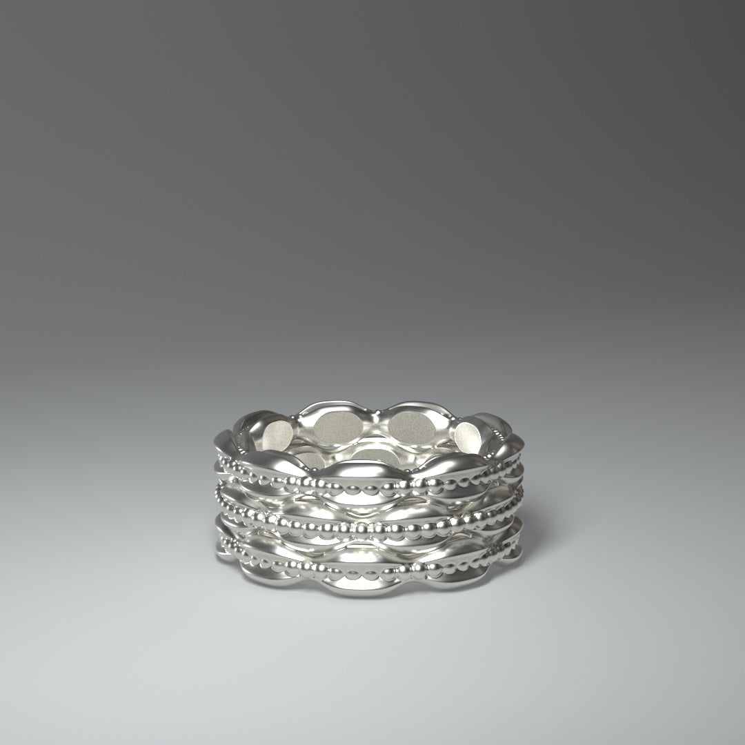 Breiter Silberring | BAROQUEN TRIPLE