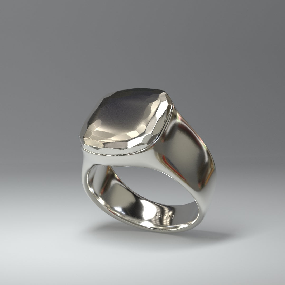 Siegelring silber | SQUARE & ROUGH
