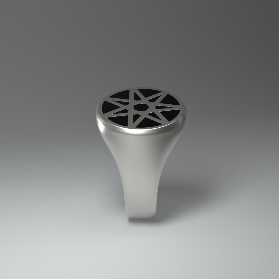 Anello con sigillo rotondo | Eptogramma