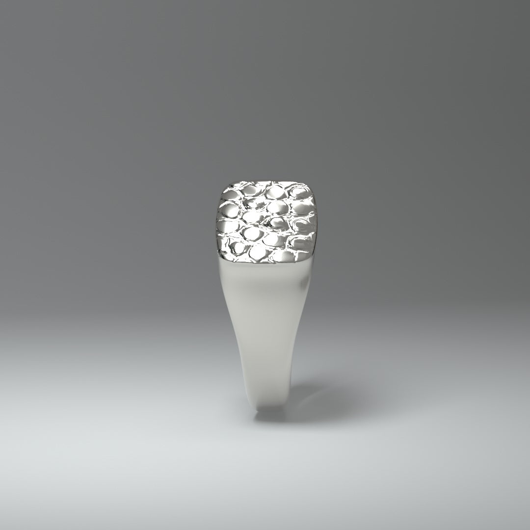 signet ring "croc"