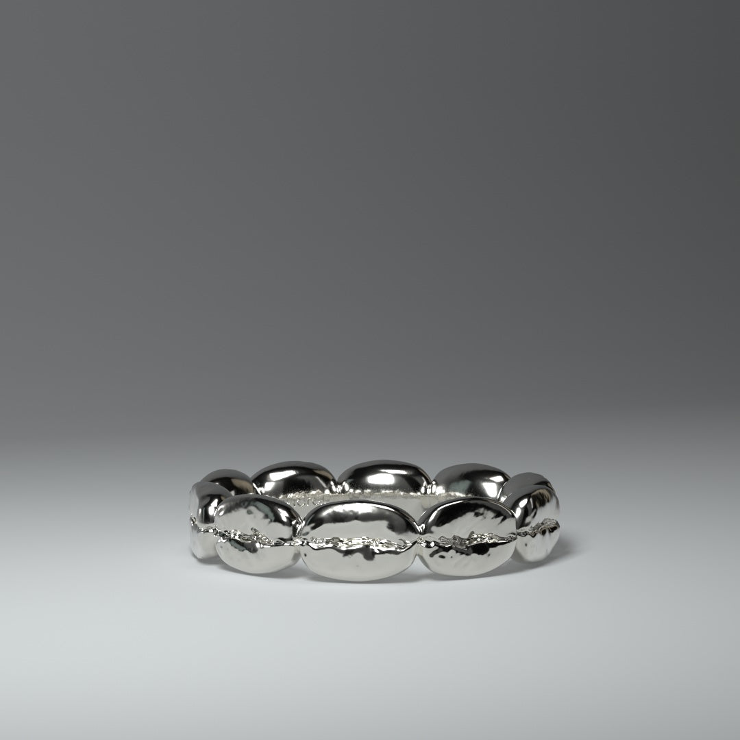 Anello in argento | GRANDI CHICCHI DI CAFFÈ IN ARGENTO