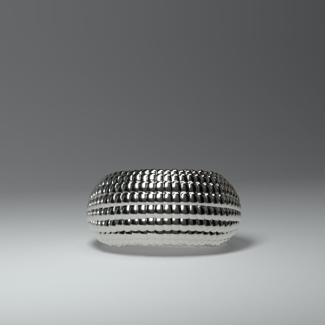 Wide silver ring | CORN