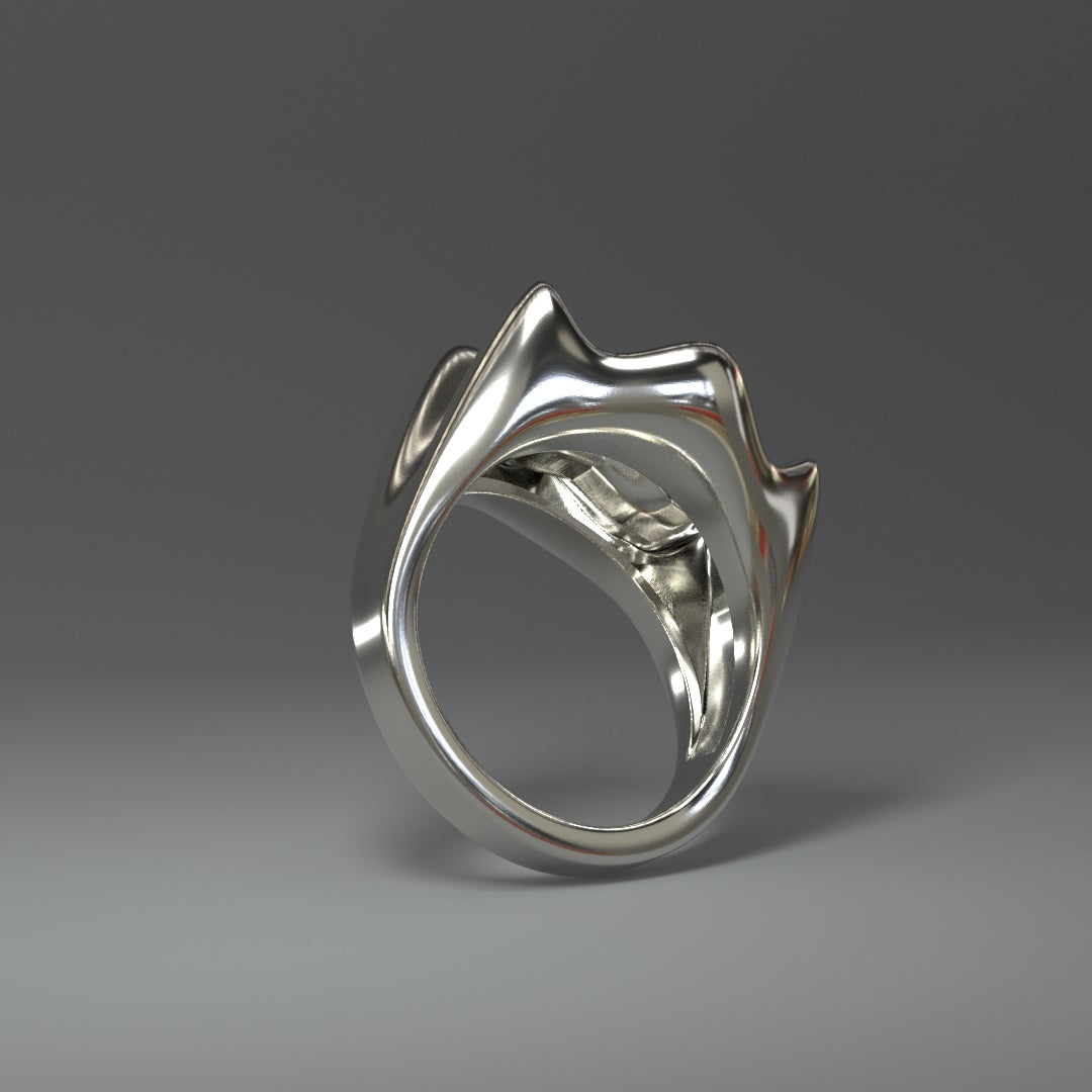 Anillo grande de plata | CORONA SALPCADA