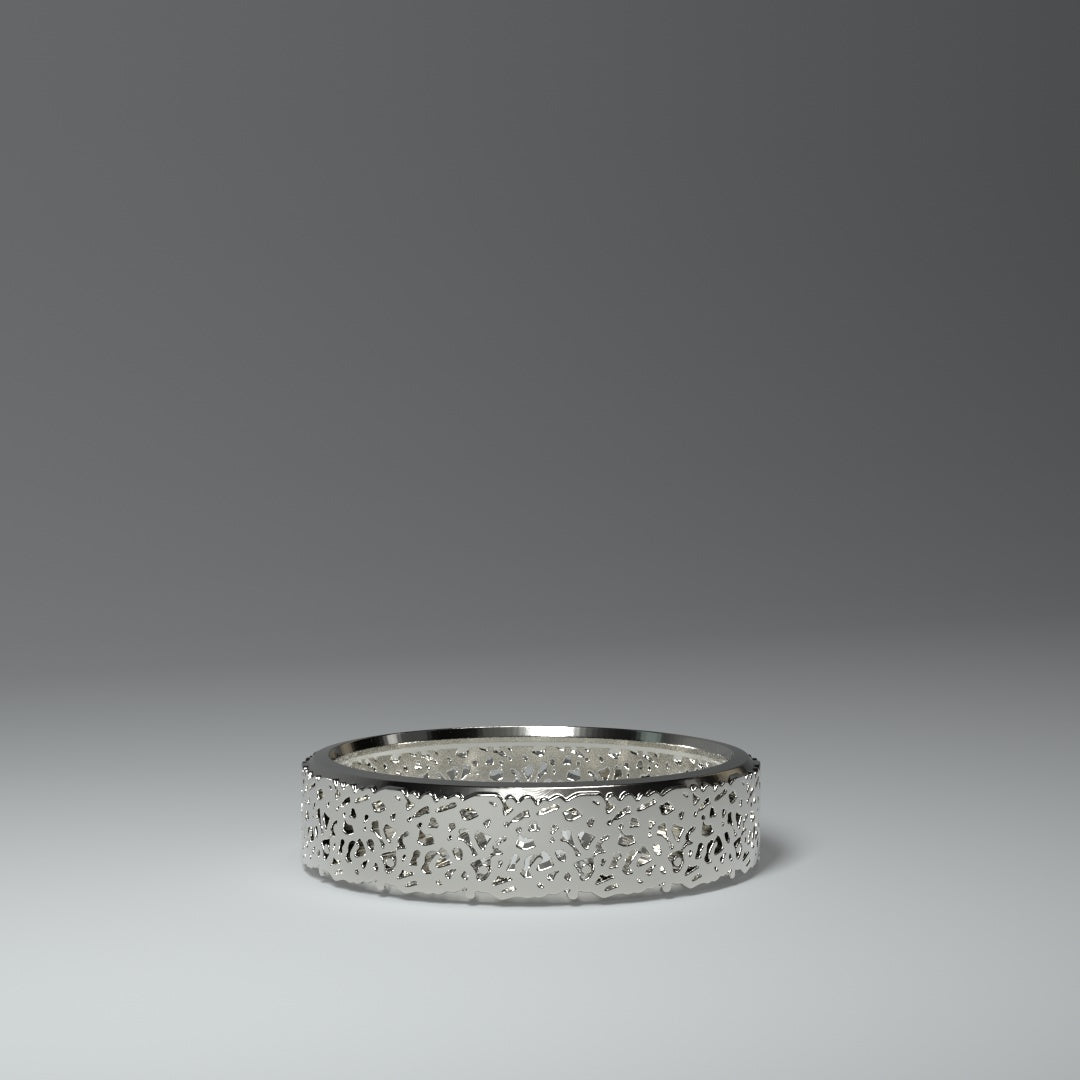 Anillo de banda de plata | RECORTE