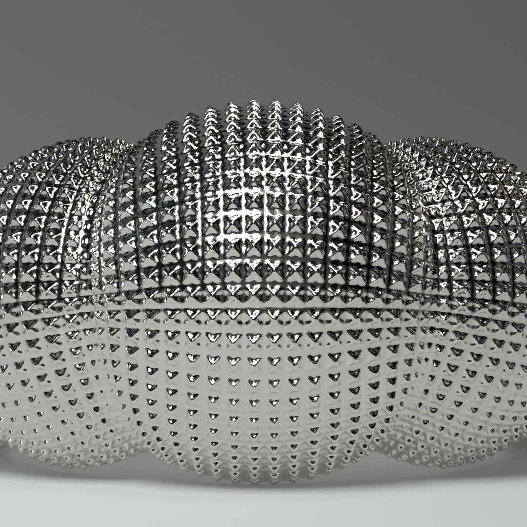 Anillo de plata con diseño llamativo | CÚPULAS ESTRUCTURADAS