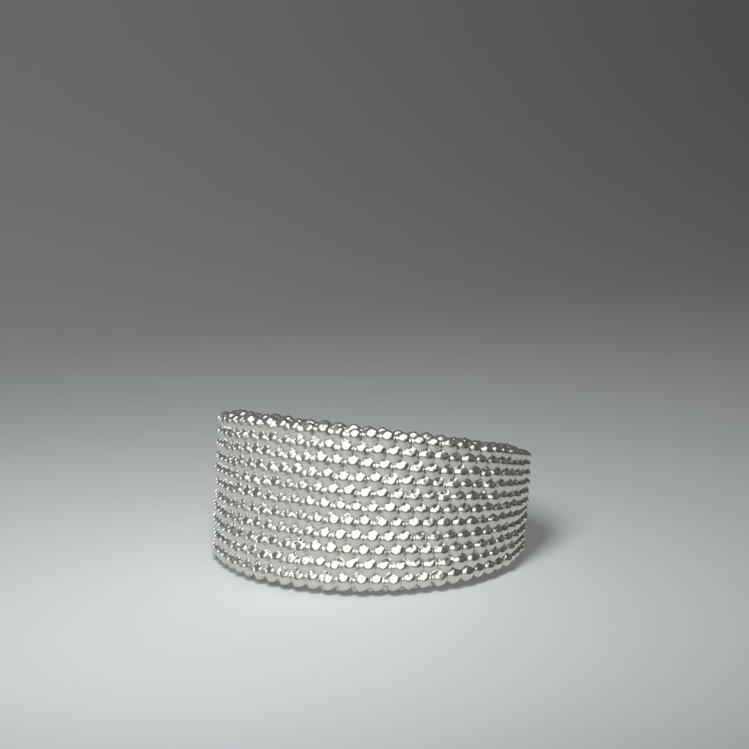 Bague large en argent | PETITES PÉPITES