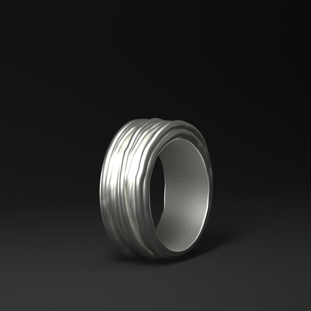 Breiter Silberring | WIRE WRAPPED