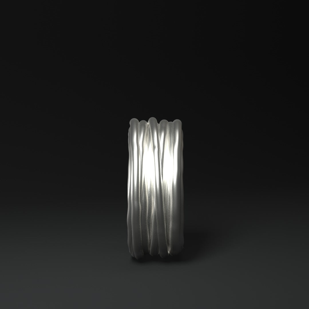 Breiter Silberring | WIRE WRAPPED