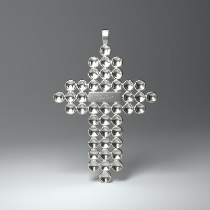 Anhänger "Kreuz" Silber mit Kaltemaille-Elementen - TOJOMI