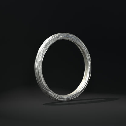 Colgante "anillo grande con pliegues y arrugas"