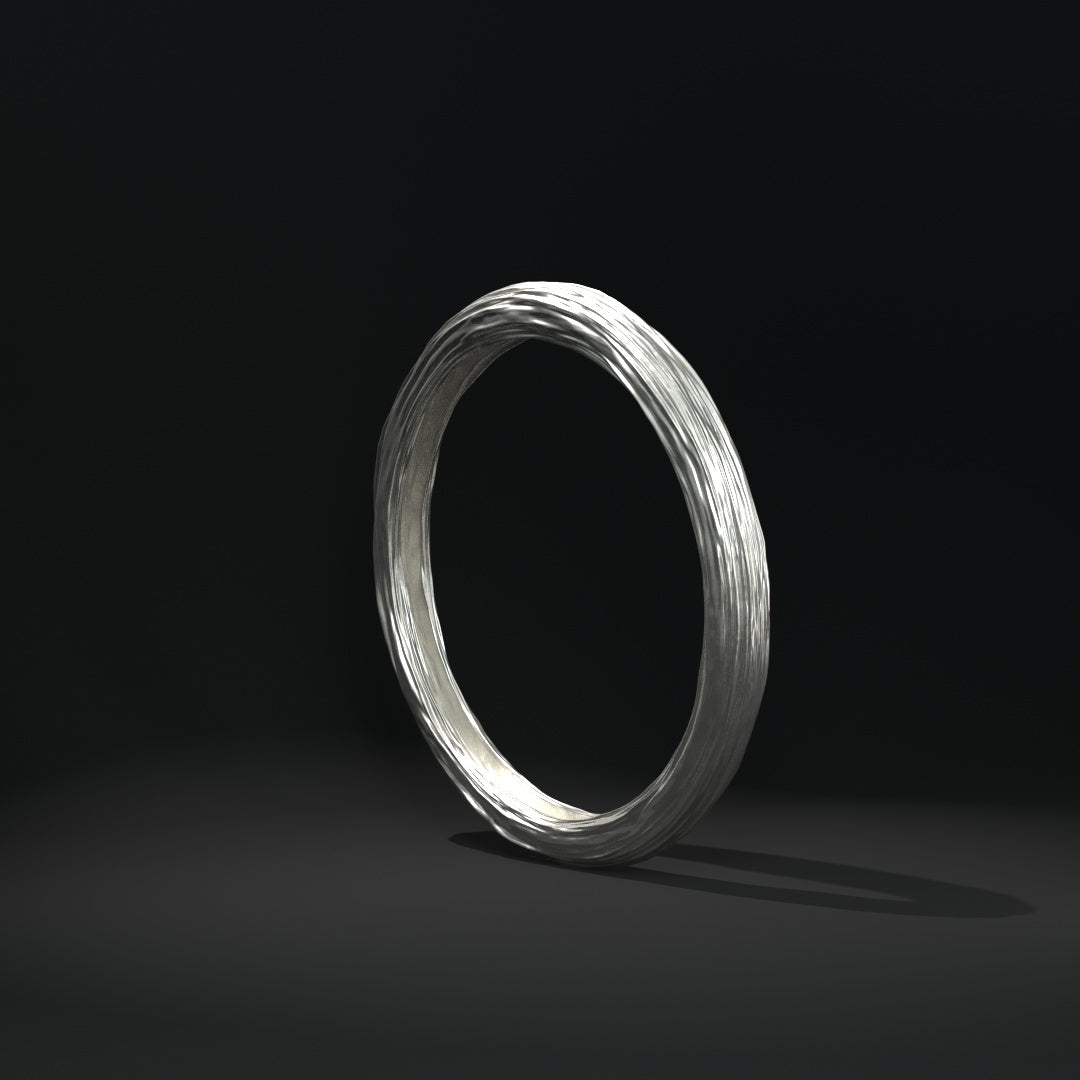 Colgante "anillo grande con pliegues y arrugas"