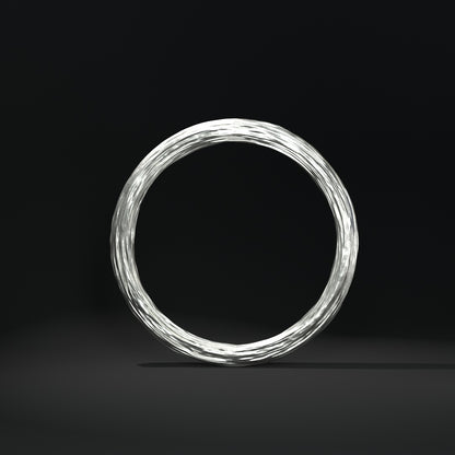 Colgante "anillo grande con pliegues y arrugas"