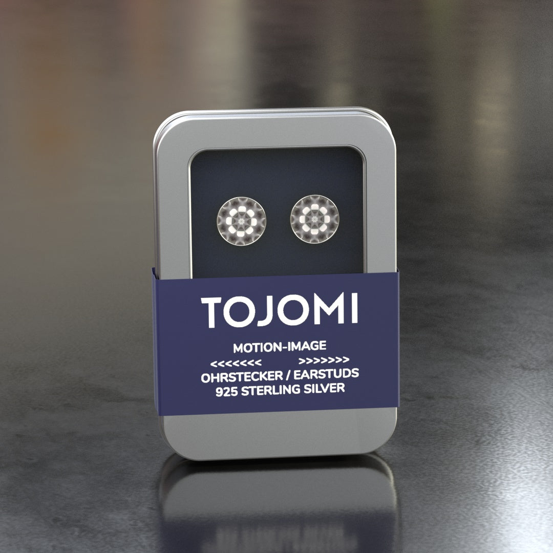Ohrstecker mit Motion-Image "Kaleidoskop"
