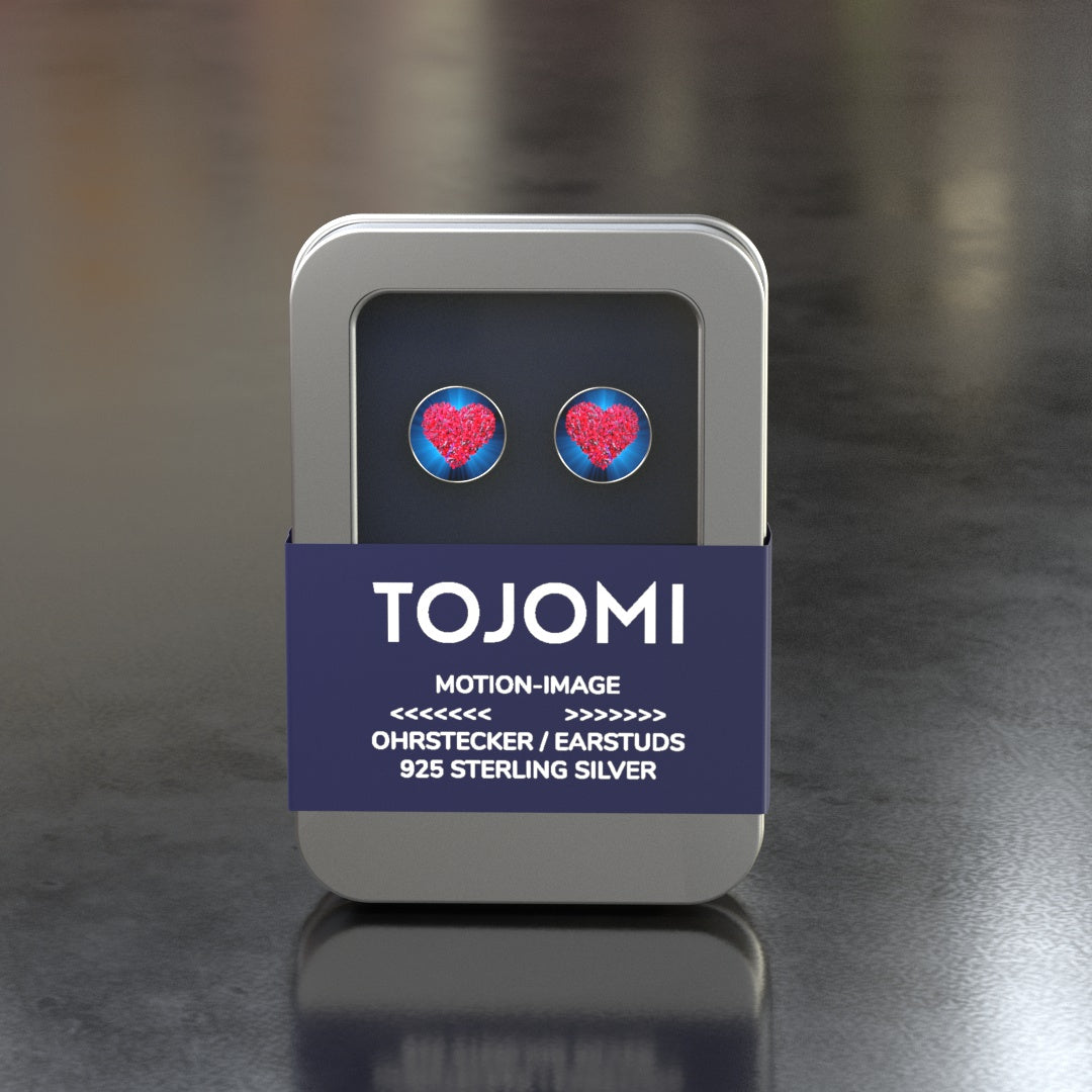 Ohrstecker mit Motion-Image "Heart"