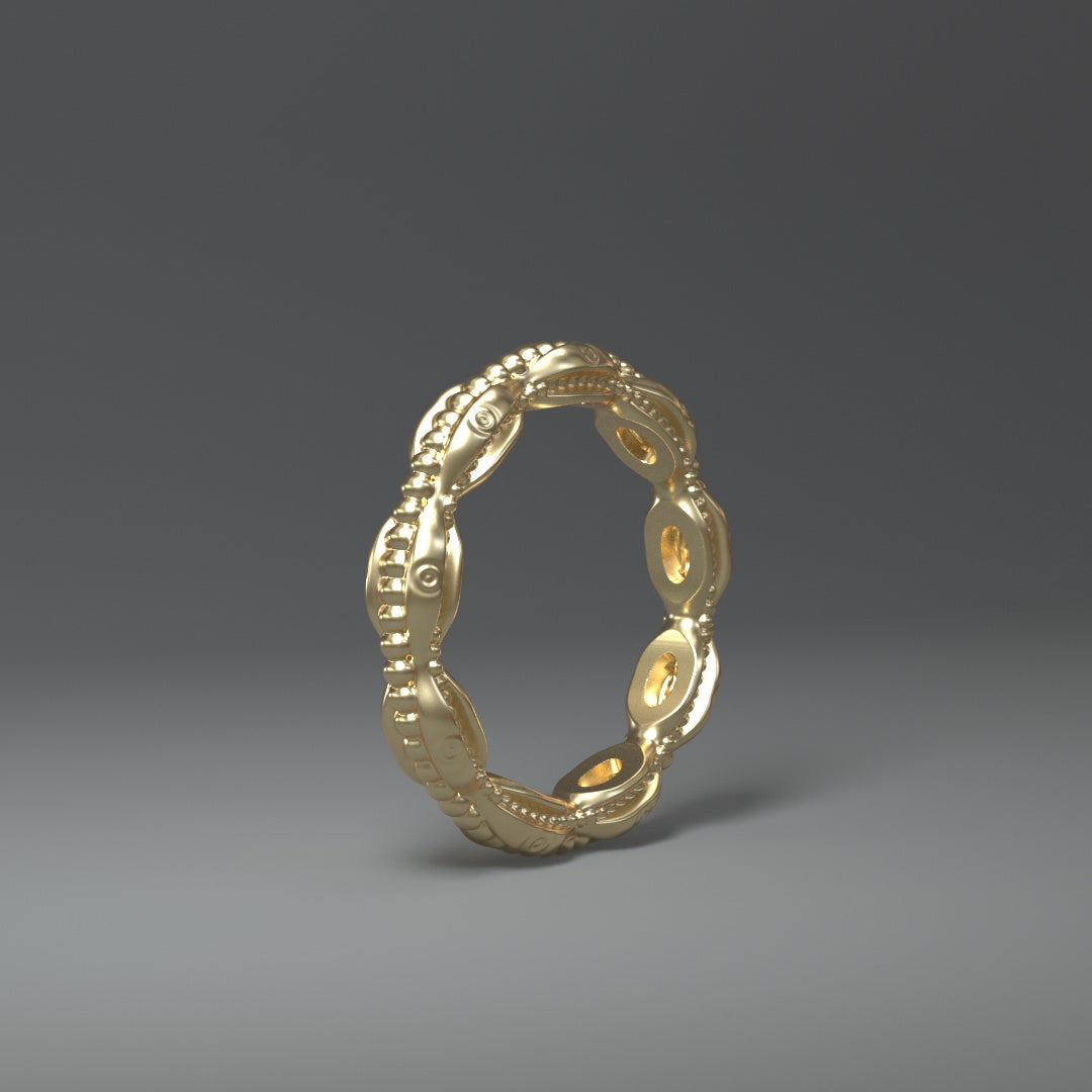 Ring "New Barock" 14 Karat Gold (585) - TOJOMI