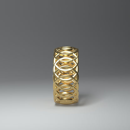 Ring "Ringpattern" 14 K Gelbgold (585) - TOJOMI