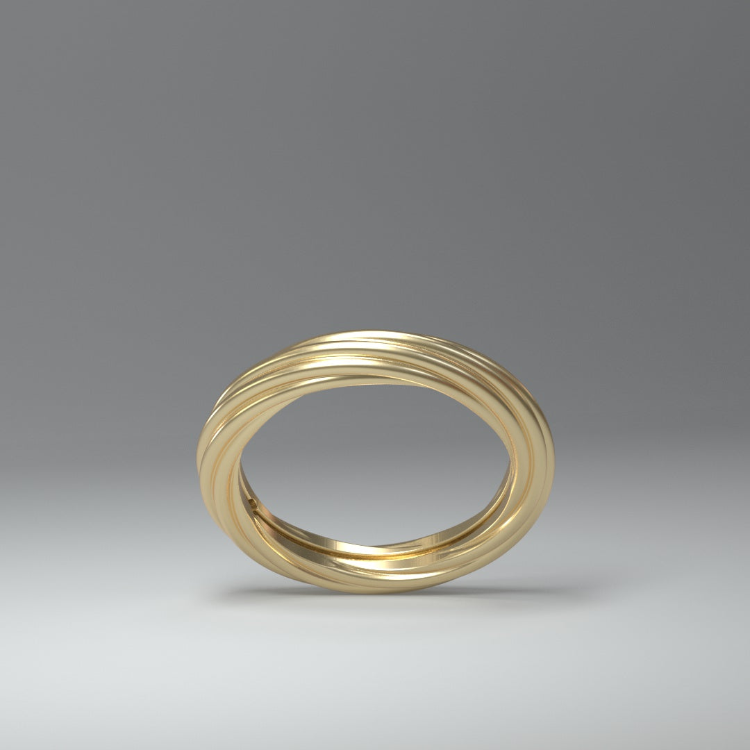 Ring "infinity rings" 14 Karat Gold - TOJOMI