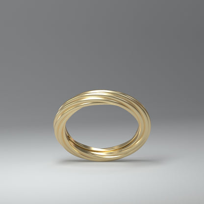 Ring "infinity rings" 14 Karat Gold - TOJOMI