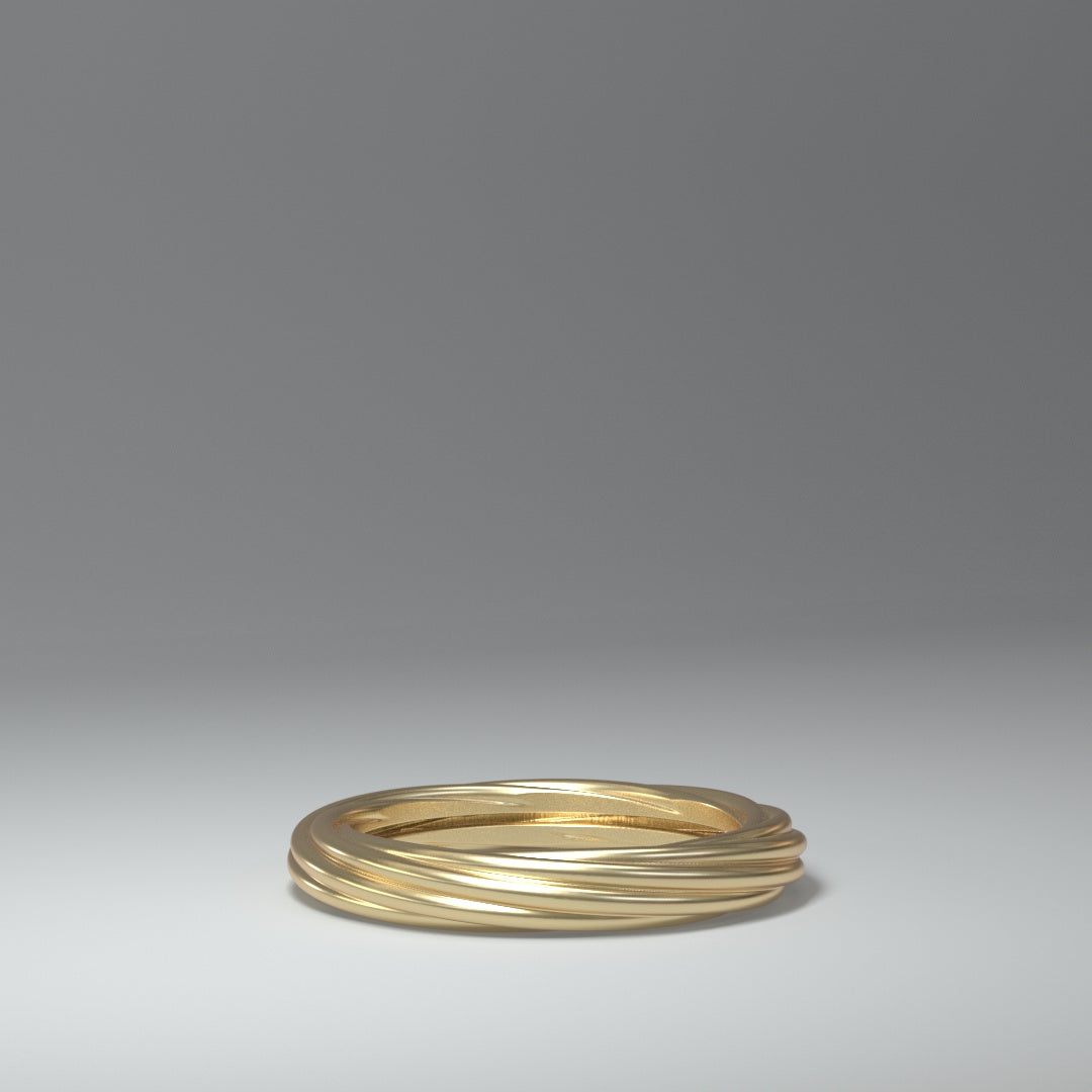 Ring "infinity rings" 14 Karat Gold - TOJOMI