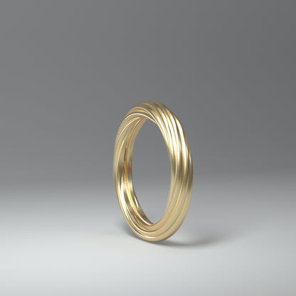 Ring "infinity rings" 14 Karat Gold - TOJOMI