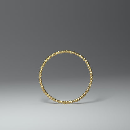 Ring "small hammered spheres" 14K Gelbgold - TOJOMI
