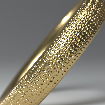 Narrow gold ring 14 carat yellow gold | MICROMESH