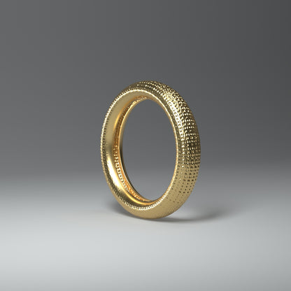 Narrow gold ring 14 carat yellow gold | MICROMESH