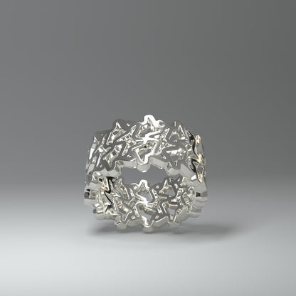 Silber Bandring | ABSTRAKT