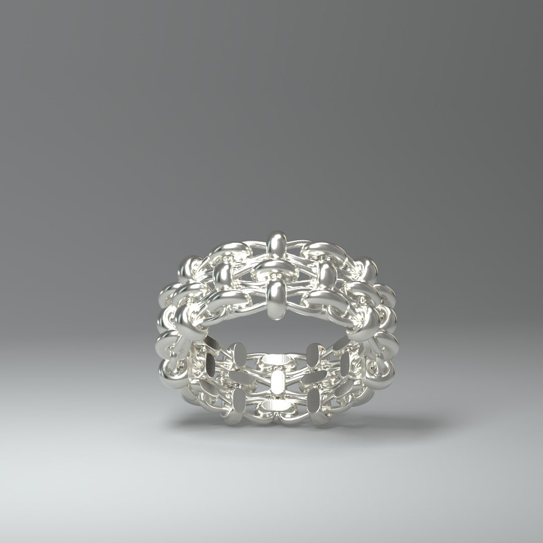 Bandring Silber | FLECHTWERK