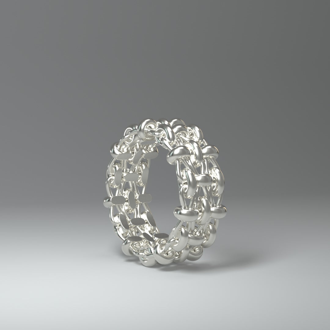 Bandring Silber | FLECHTWERK