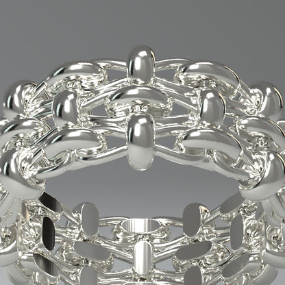 Bandring Silber | FLECHTWERK