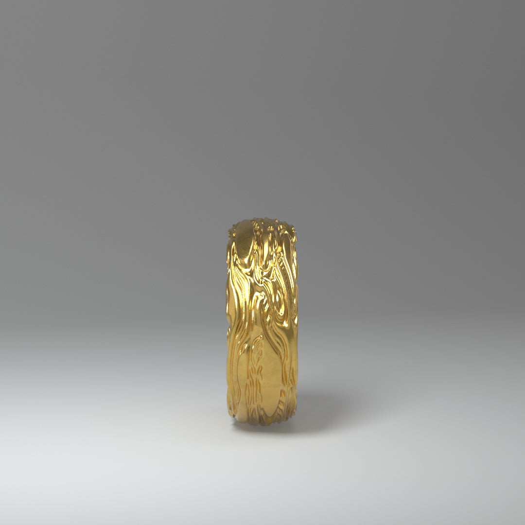 Damenring FLOW vergoldet