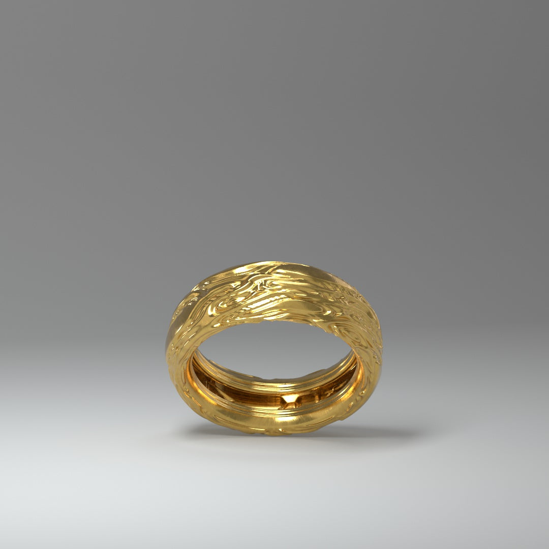 Damenring FLOW vergoldet