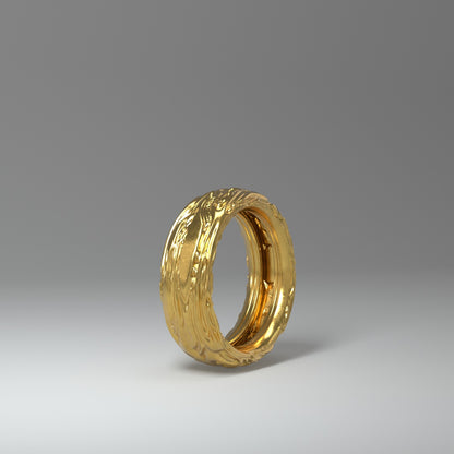 Damenring FLOW vergoldet