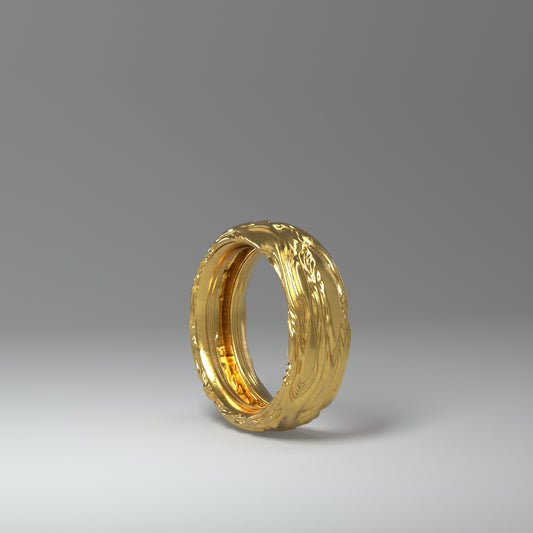 Damenring FLOW vergoldet