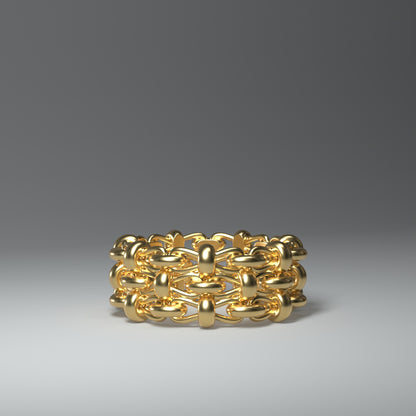 Goldring 14 Karat Gelbgold | FLECHTWERK