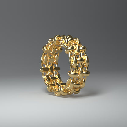 Goldring 14 Karat Gelbgold | FLECHTWERK