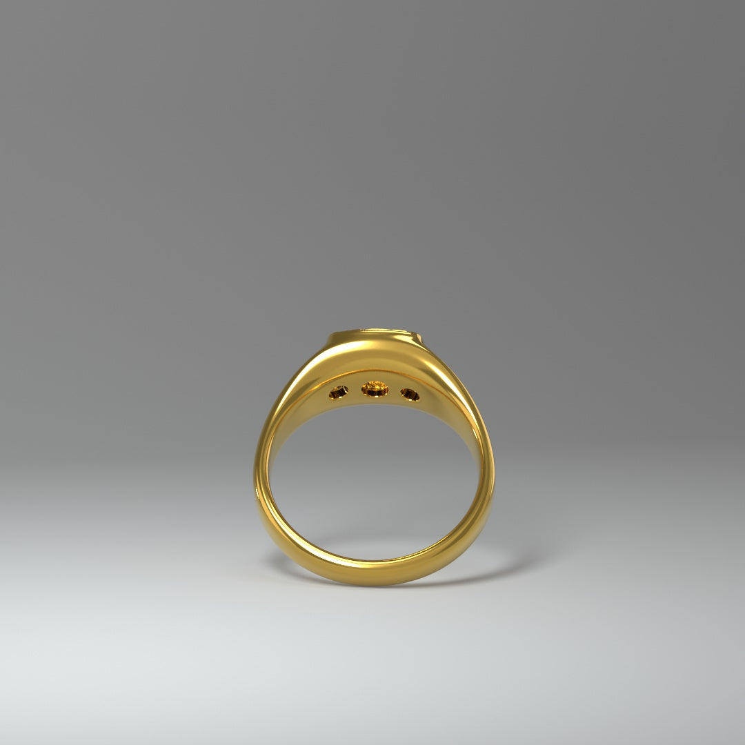 Siegelring CROC vergoldet