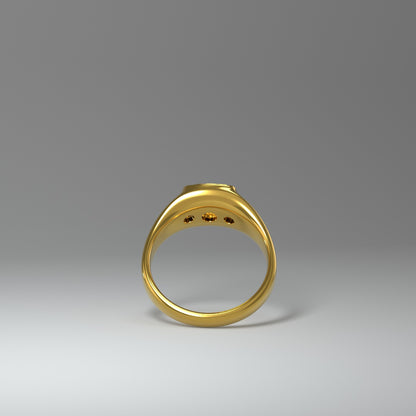 Siegelring CROC vergoldet