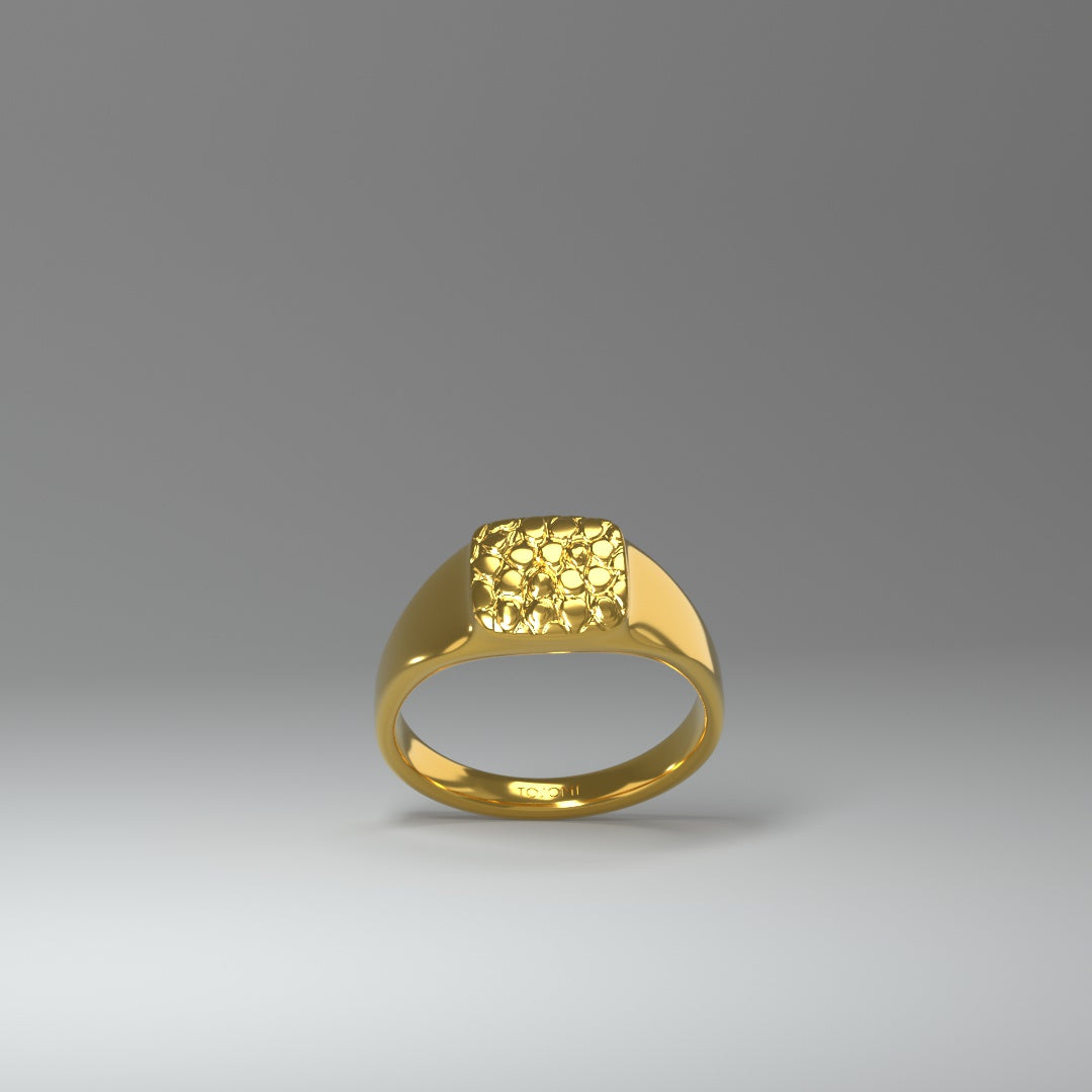 Siegelring CROC vergoldet