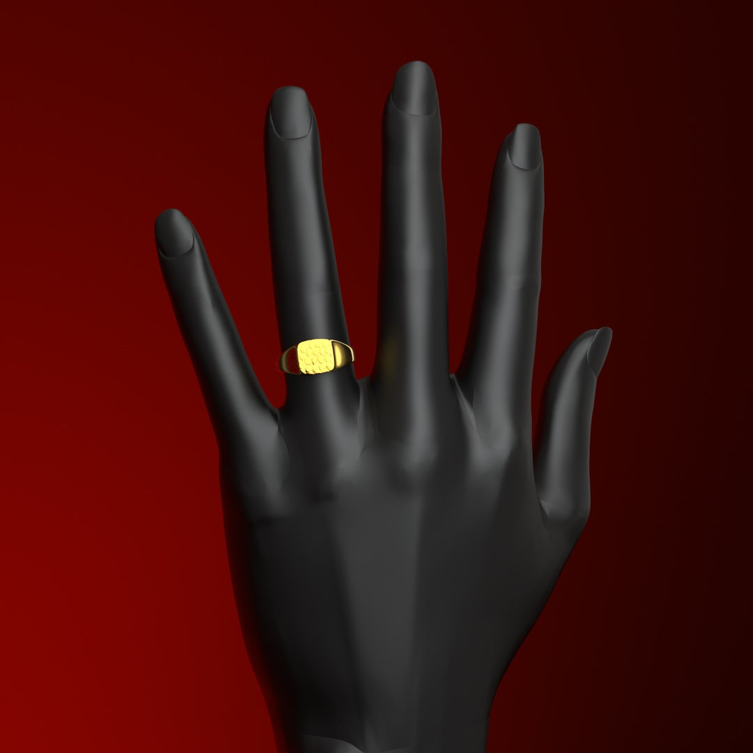 Siegelring CROC vergoldet