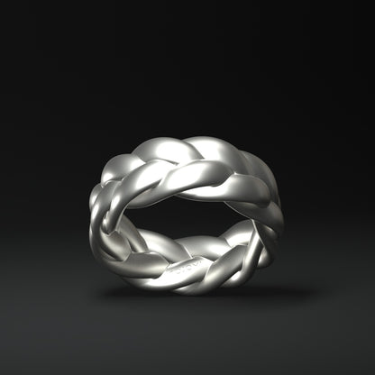 Silver ring | BRAIDED