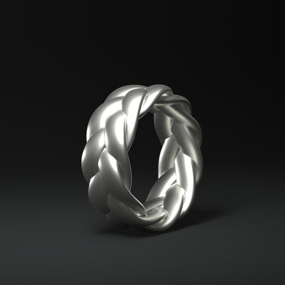 Silver ring | BRAIDED