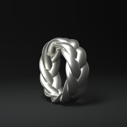 Silver ring | BRAIDED