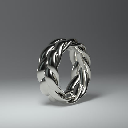 Silver ring | BRAIDED