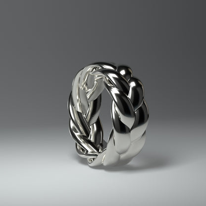 Silver ring | BRAIDED