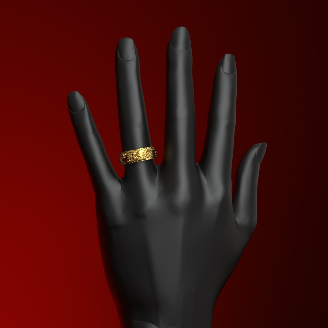 Damenring FLOW vergoldet